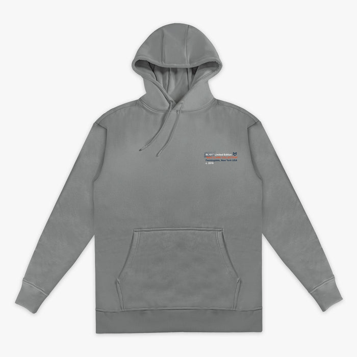 Gray Max Clark hoodie — front view
