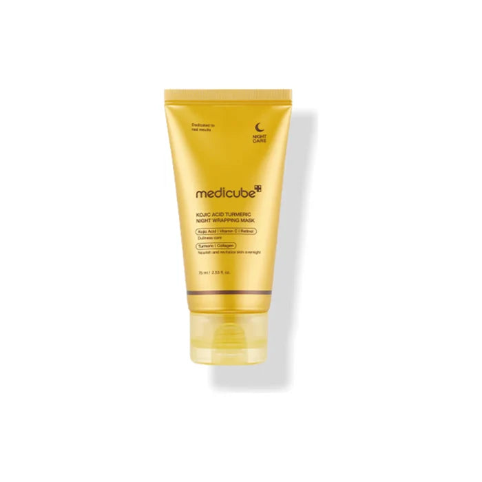 MEDICUBE Kojic Acid Turmeric Night Wrapping Mask ماسك ليلي لتفتيح البشرة من ميديكيوب