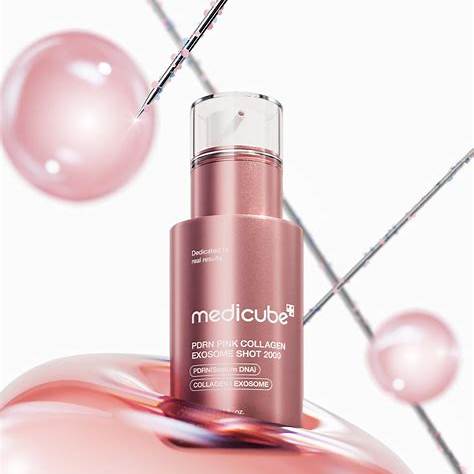 MEDICUBE Pdrn Pink Collagen Exosome Shot 2000 سيروم مركز لإصلاح البشرة وتعزيز مرونتها من ميديكيوب