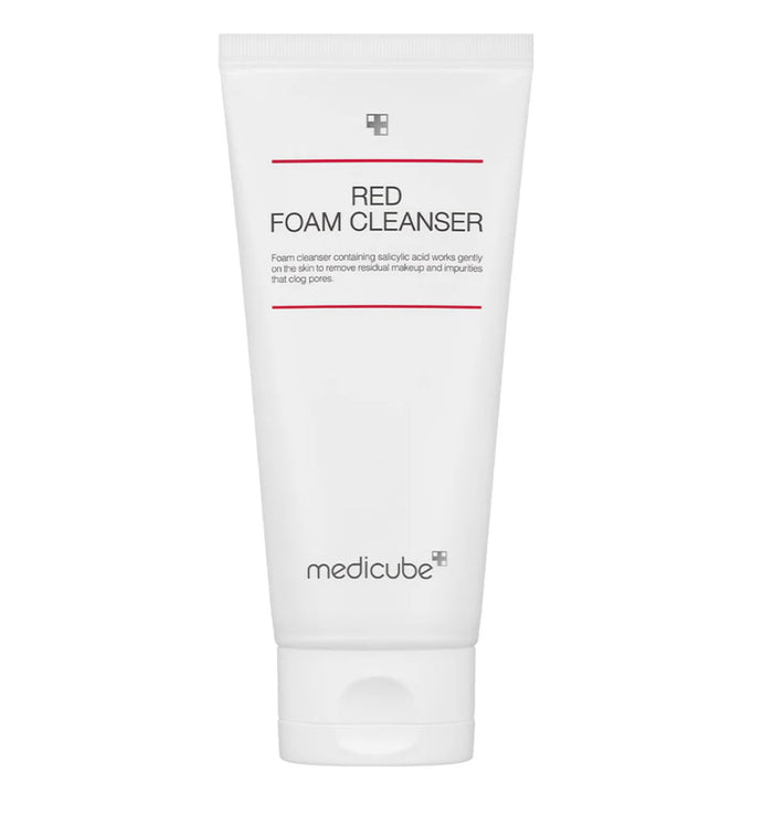 MEDICUBE RED FOAM CLEANSER 2020 غسول رغوي بالساليسيلك اسد من ميدكيوب