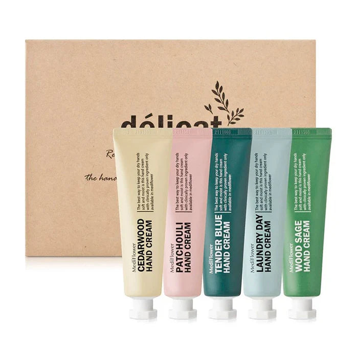 MEDIFLOWER Dlicat Hand Cream Set بكج العناية باليدين من ميدفلاور