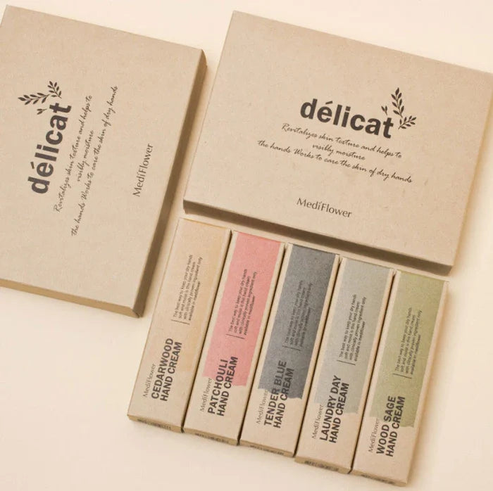 MEDIFLOWER Dlicat Hand Cream Set بكج العناية باليدين من ميدفلاور