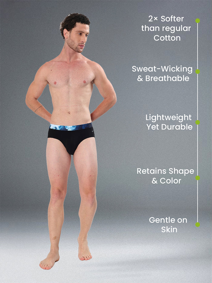 Men's Cotton Abstract Waistband Brief – Pack of 1