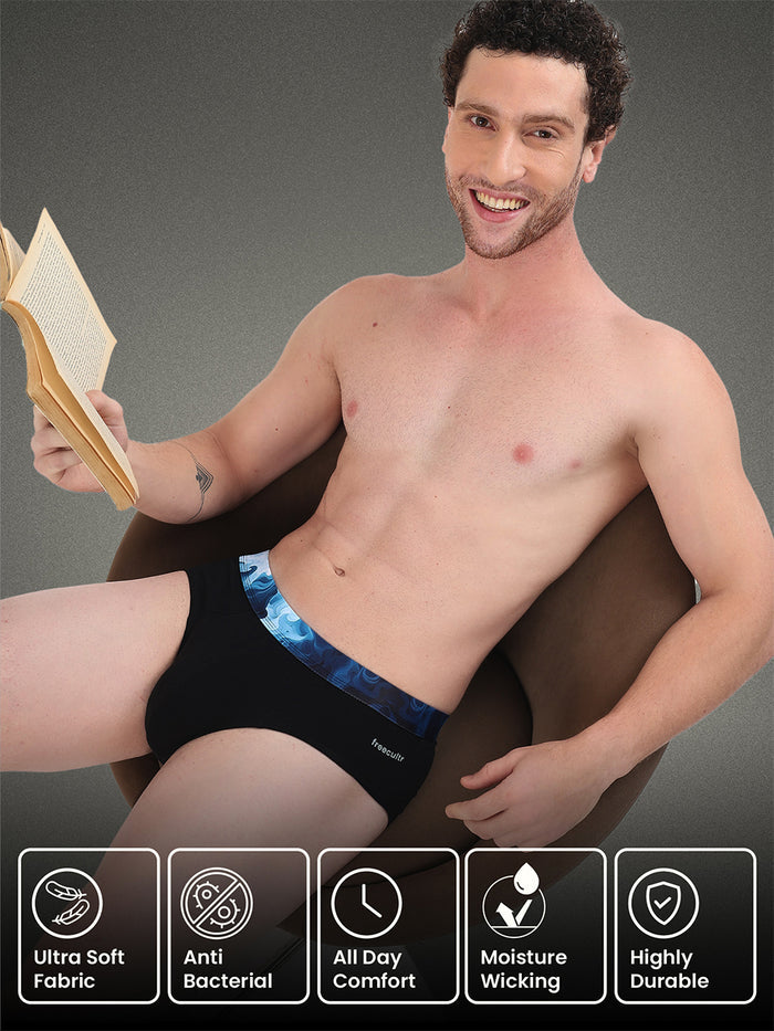 Men's Cotton Abstract Waistband Brief – Pack of 1