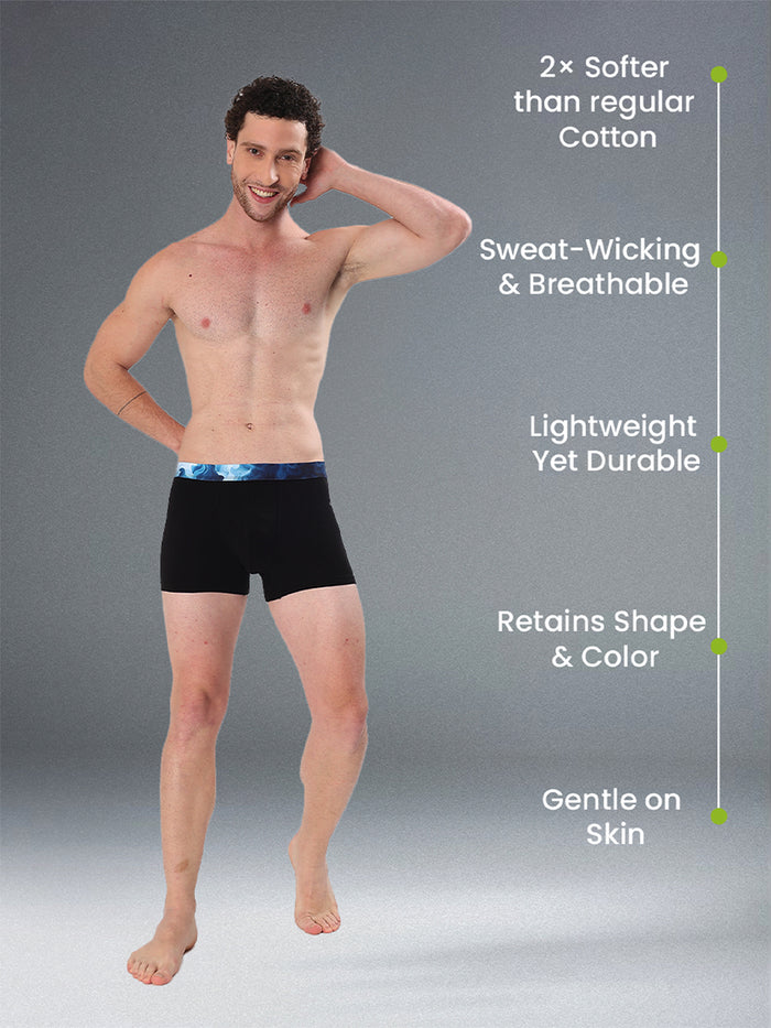 Men's Cotton Abstract Waistband Trunk – Pack of 1