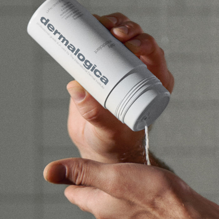 men's face + body set hand dispensing daily microfoliant