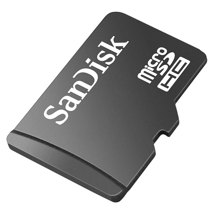 SanDisk microSDHC card on a white background