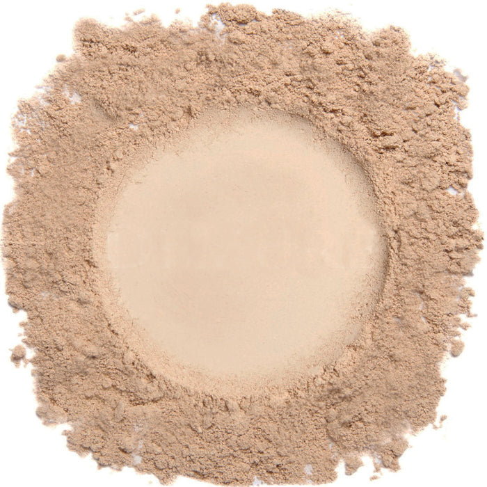 A close up swatch of Demure Medium mineral foundation