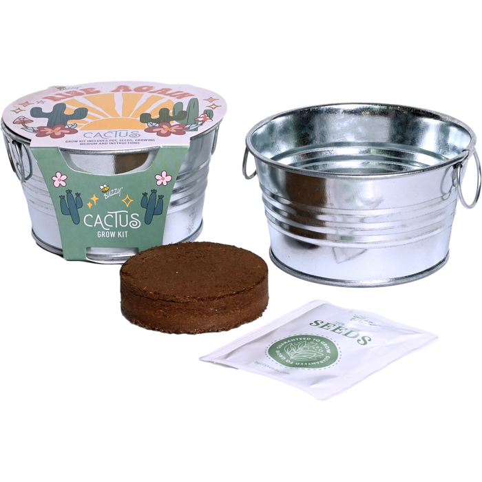 Mini Desert Grow Kit | Cactus, Aloe & Moss Rose (3 Pack)