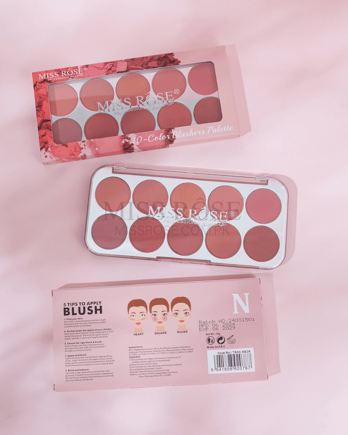 Miss Rose 10 Color Blushers Palette price in pakistan
