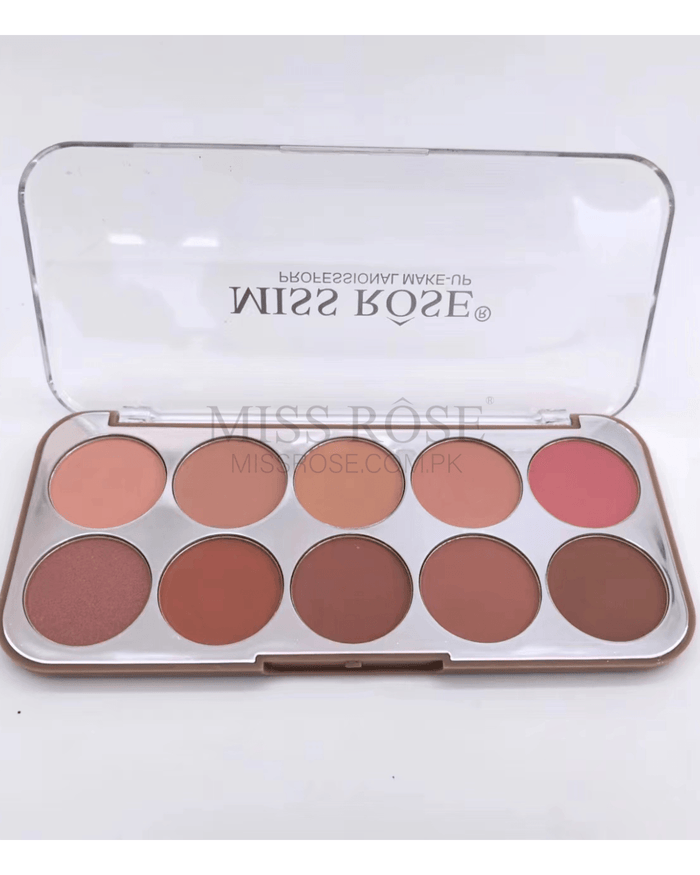Miss Rose 10-Color Blushers Palette Makeup Product