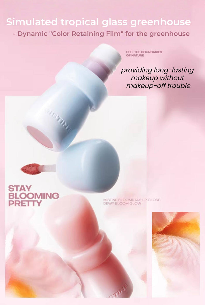 MISTINE Flower Room Collection Essences Nourish Matte & Glossy Lip Glaze T5510