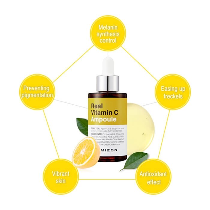 MIZON Real Vitamin C Ampoule سيروم الفيتامين سي من ميزون
