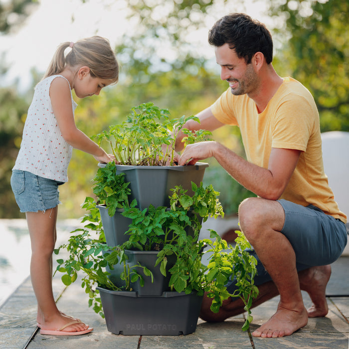 Modular Vertical Garden Tower | 4-Level Raised Planter