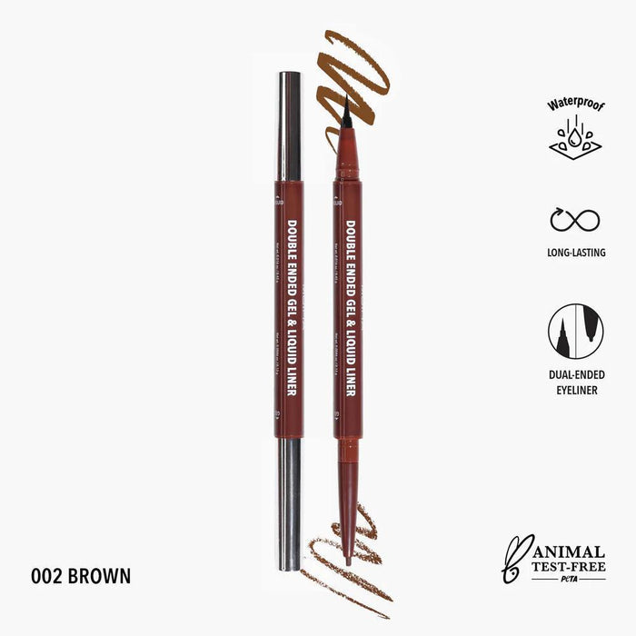 Double Ended Gel & Liquid 002 Brown