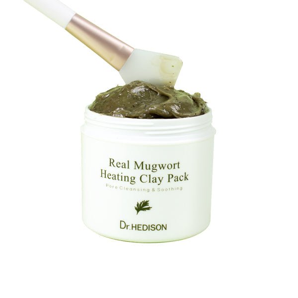 MUGWORT HEATING CLAY PACK - Masca De Fata Pentru Curatare Cu Spatula - skinseen.ro