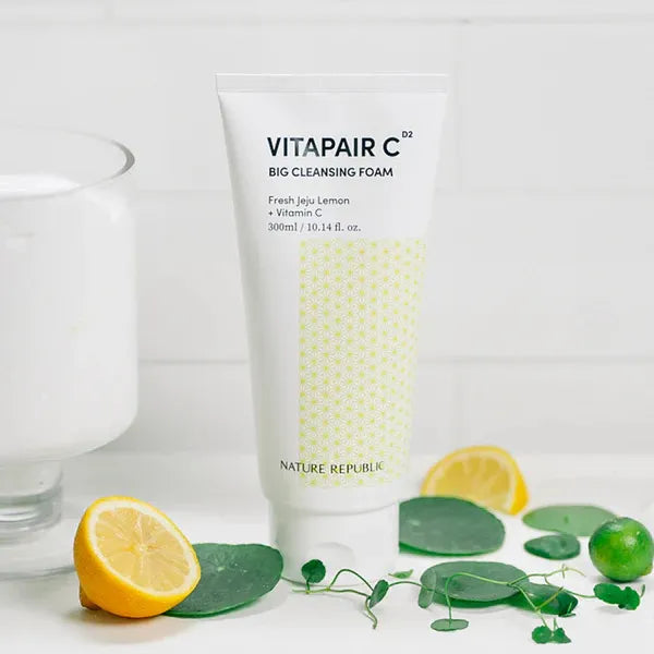 NATURE REPUBLIC Vitapair C Foam Cleanser Fresh Jeju Lemon + Vitamin C  غسول البشرة بالفيتامين سي