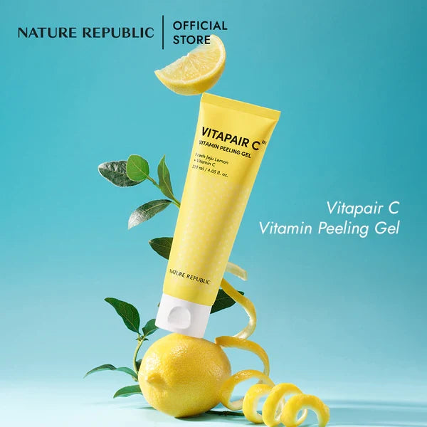 NATURE REPUBLIC Vitapair C Peeling Gel Fresh Jeju Lemon + Vitamin C جل التقشير بالفيتامين سي من نيجر ريبلك