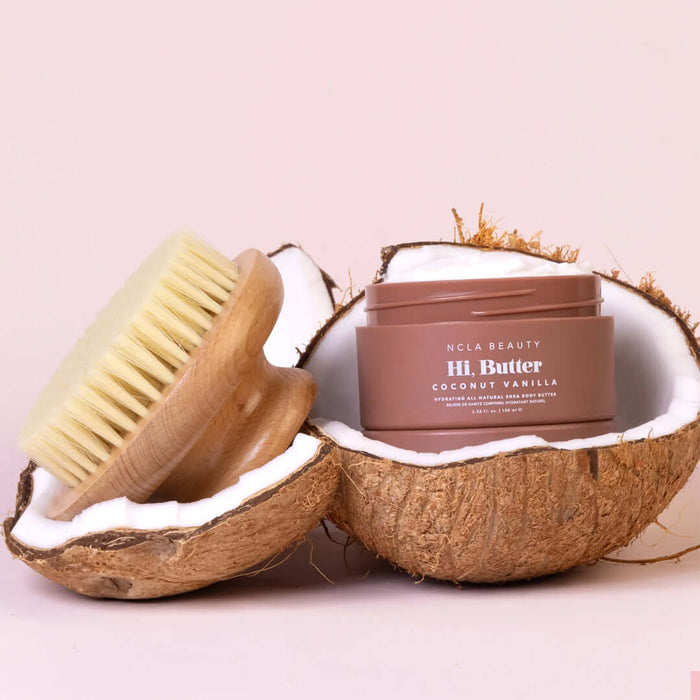 NCLA Beauty Coconut Vanilla Buff & Butter Body Set - kūno priežiūros rinkinys
