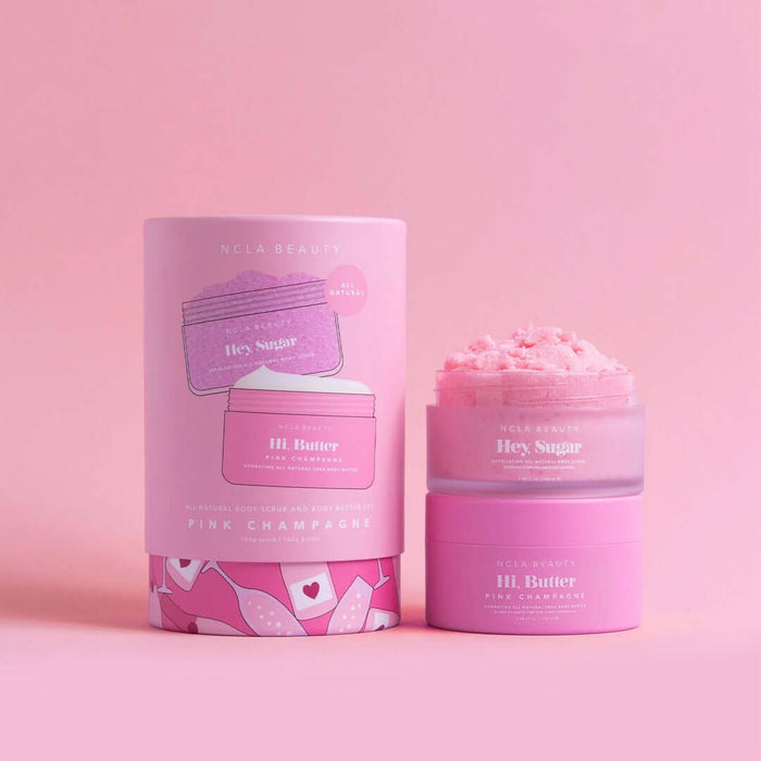 NCLA Beauty Pink Champagne Body Care Set - rinkinys kūno priežiūrai