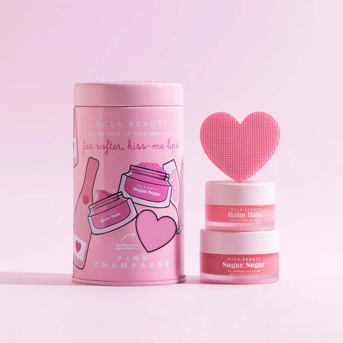 NCLA Beauty Pink Champagne Lip Care Value Set - rinkinys lūpoms