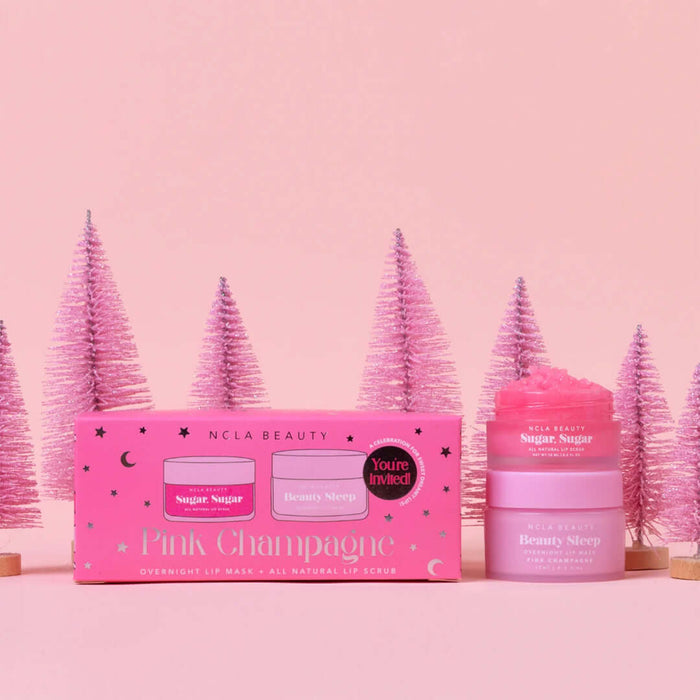 NCLA Beauty Pink Champagne Slumber Party Lip Set - rinkinys lūpoms