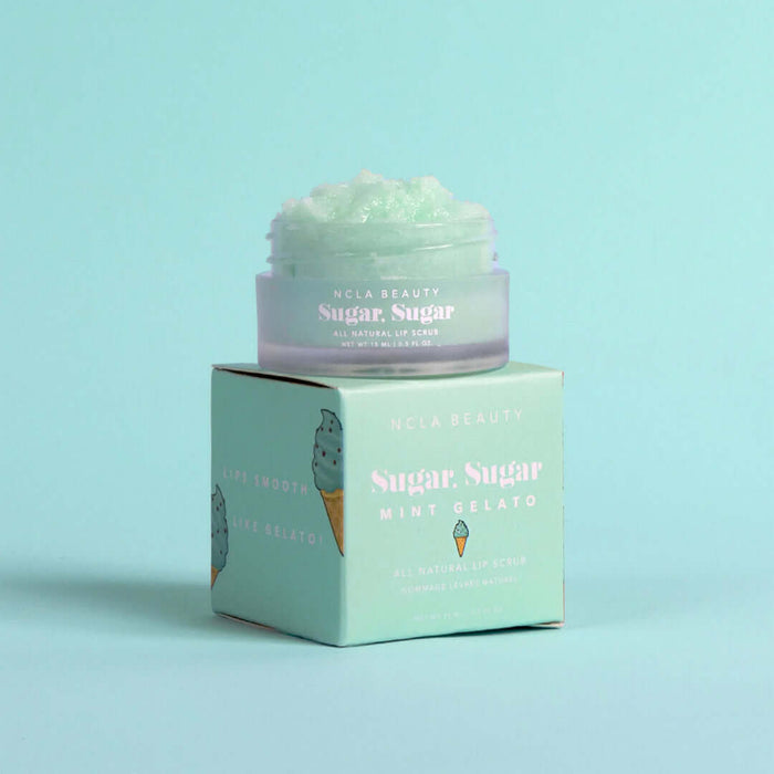 NCLA Beauty Sugar Sugar Mint Gelato Lip Scrub - lūpų šveitiklis