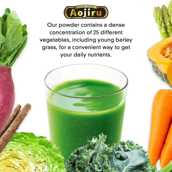 Nihon Yakken Golden Aojiru With 25 Vegetables Lactic Acid Bacteria x Enzyme Supplement 30 pcs