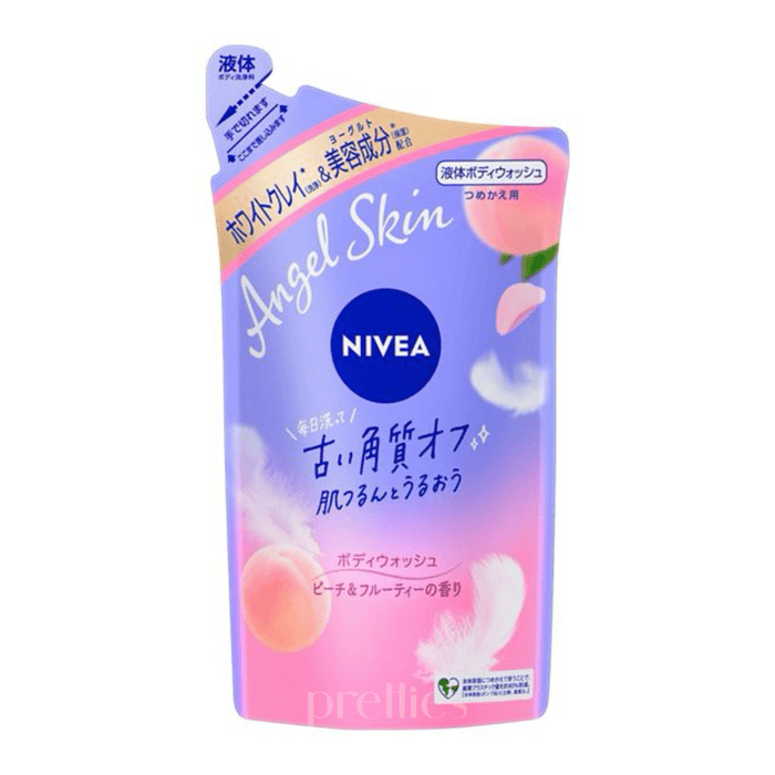 Nivea Angel Skin Bubble Body Wash (Peach Fruity) Refill 360ml