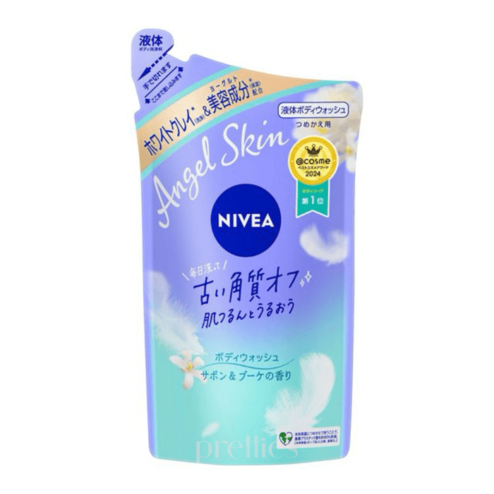 Nivea Angel Skin Bubble Body Wash (Soap Green) Refill 360ml