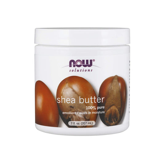 NOW FOODS SOLUTIONS Shea Butter زبدة الشيا العضوية النقية 100% من ناو