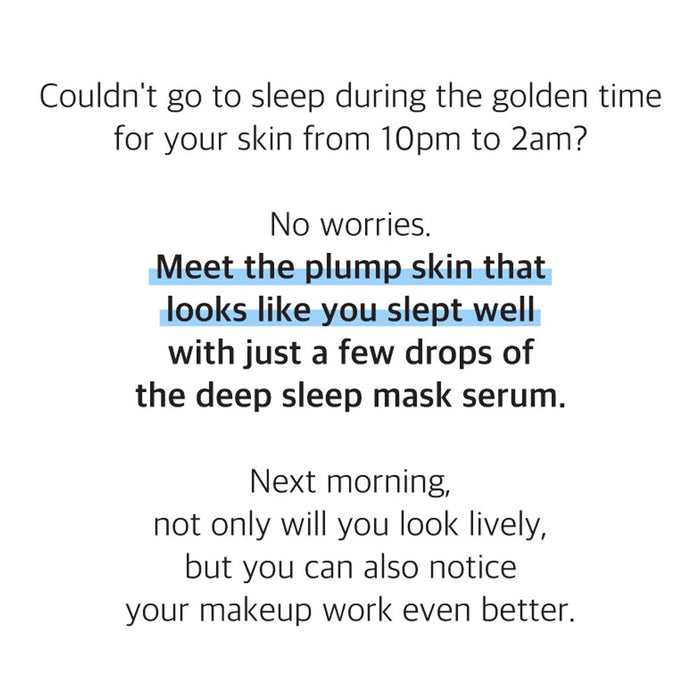 [NUMBUZIN] No.6 Deep Sleep Mask Serum 50ml - COCOMO