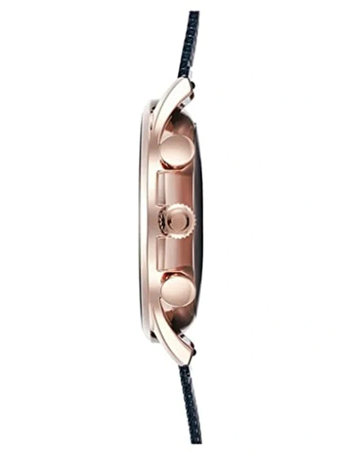 Obaku Round Blue Dial Analog Watch With Metal Strap - V196GUVLML