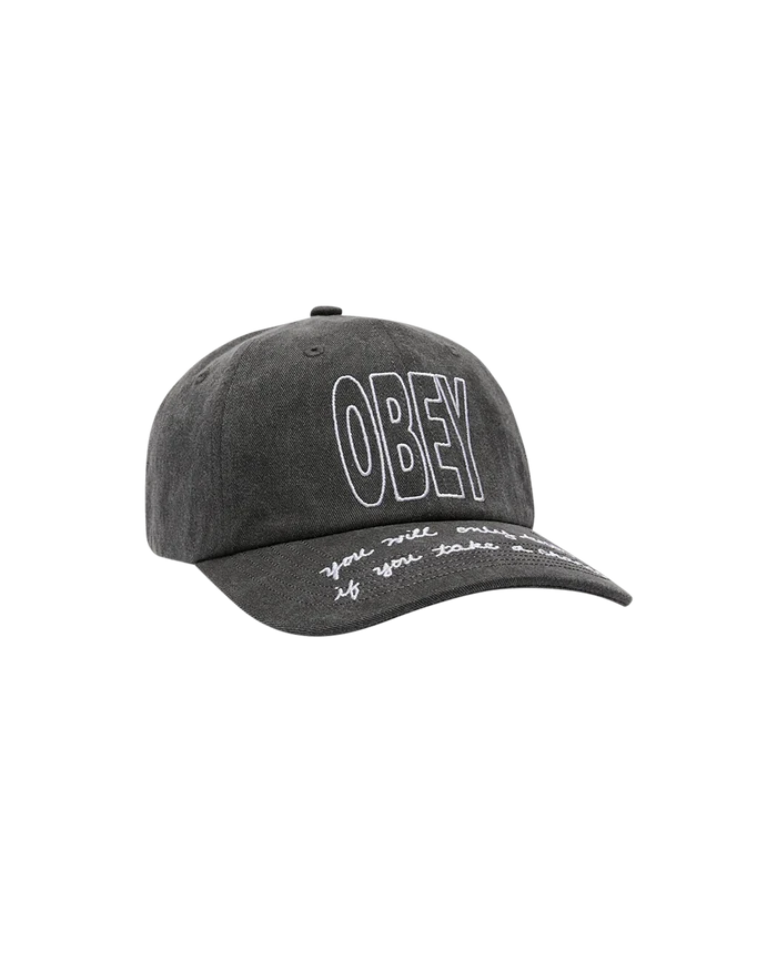 Obey - Chance Pigment Velcro Back - Pigment Black -