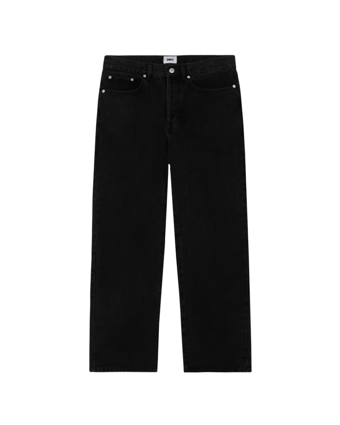 Obey - Classic Baggy Denim - Faded Black - Pantalons et Shorts - 142010109