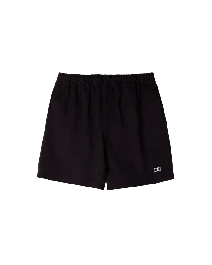 Obey - Easy Relaxed Twill Short - Black - Pantalons et Shorts - 172120078