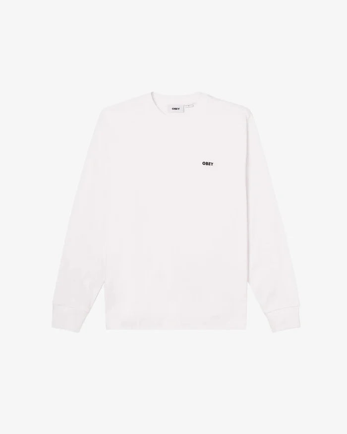 Obey - Established Works Bold Ls T-shirt - White - T-shirts - 131030138