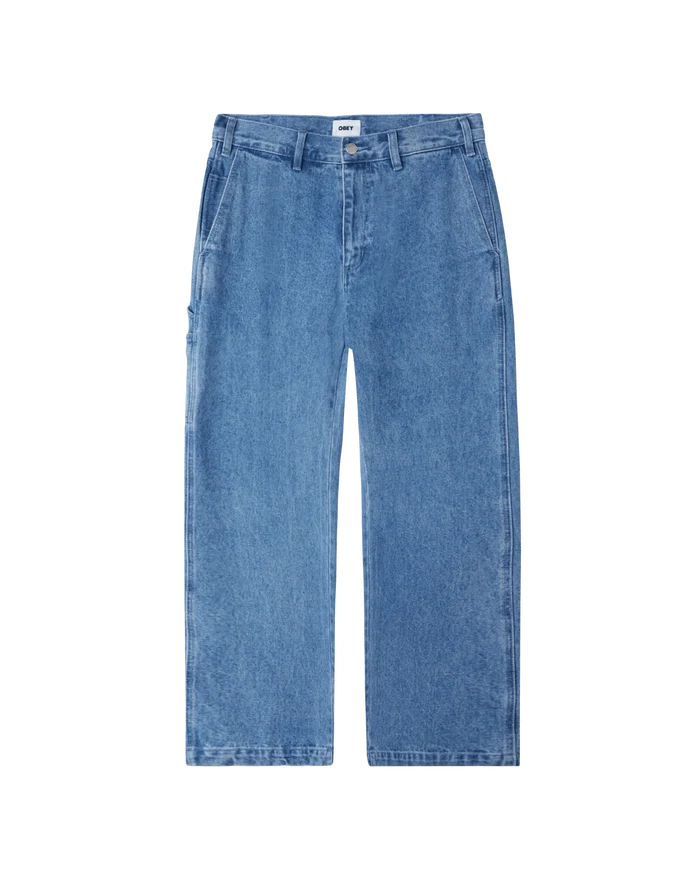 Obey - Hardwork Carpenter Denim - Light Indigo - Pantalons et Shorts - 142010078