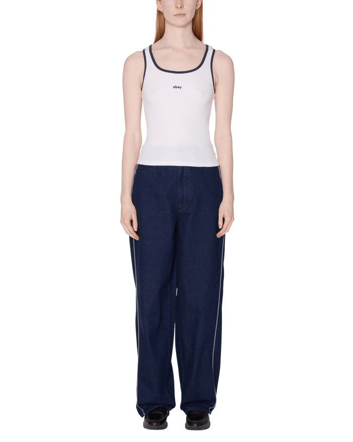 Obey - Loren Rib Tank - White - Tops - 234050152WHTXS