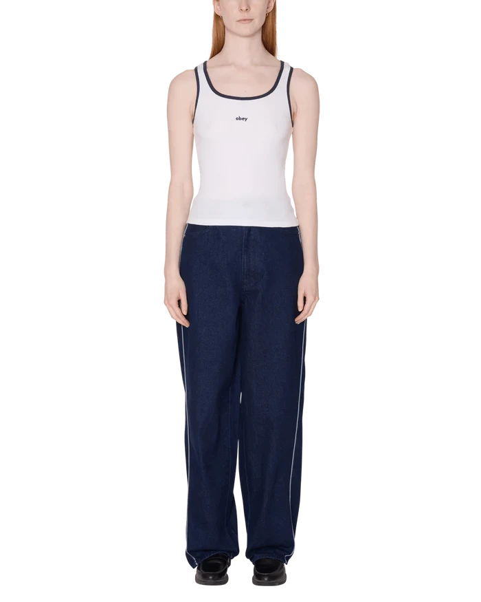 Obey - Loren Rib Tank - White - Tops - 234050152WHTXS
