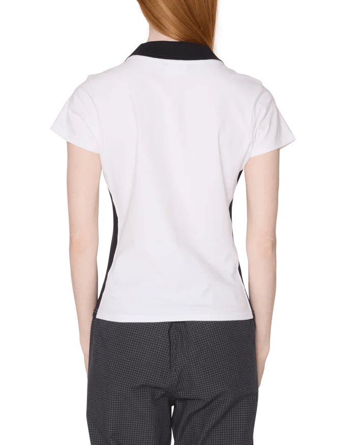 Obey - Meredith Collared SS Polo - White - Tops - 231090010WHTS