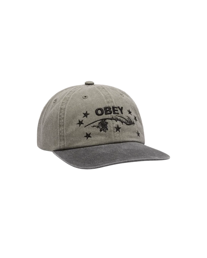 Obey - Penn pigment 6 panel velcro - Pigment Olive Multi - Accessoires - 100580424
