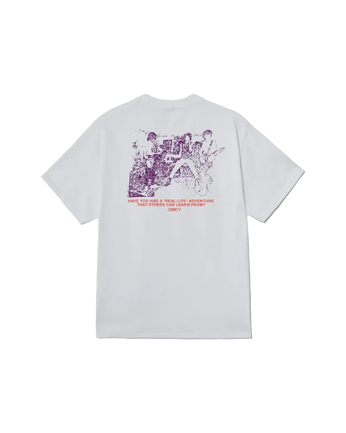 Obey - Real Life Classic T-shirt - White - T-shirts - 165264090