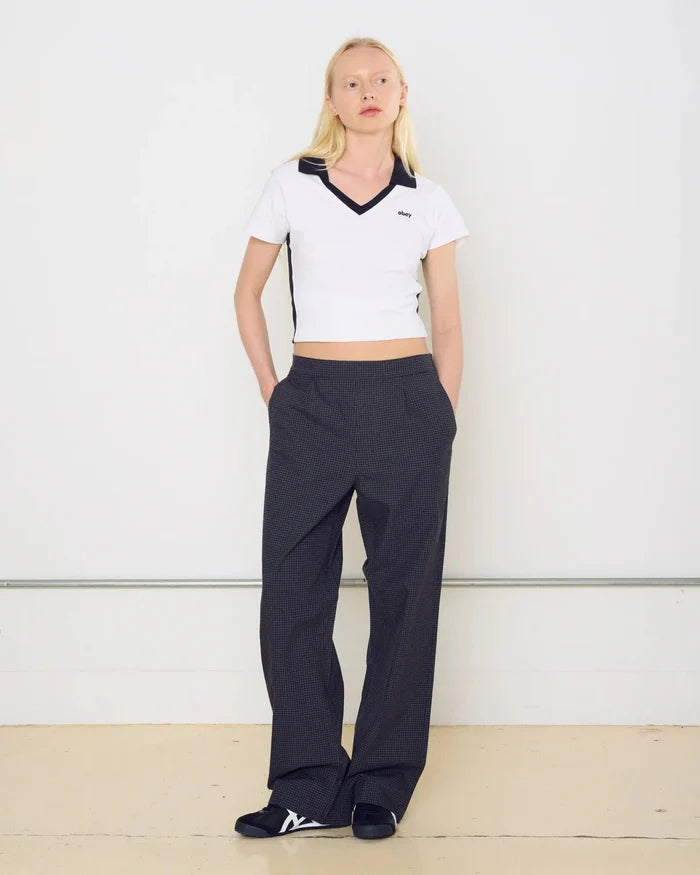 Obey - Thursday Micro Plaid Pant - Charcoal multi - Jupes et Pantalons - 242020130CHAXS