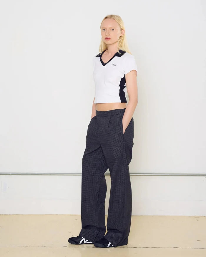 Obey - Thursday Micro Plaid Pant - Charcoal multi - Jupes et Pantalons - 242020130CHAXS