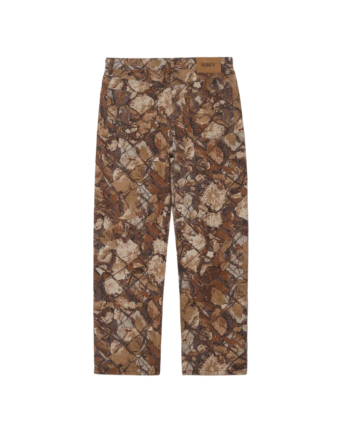 Obey – Classic baggy denim – Fence camo multi - Pantalons et Shorts - 142010109FNC28