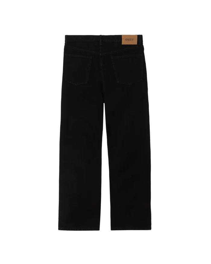 Obey – Classic baggy denim – Rinse black - Pantalons et Shorts - 142010109RNB28