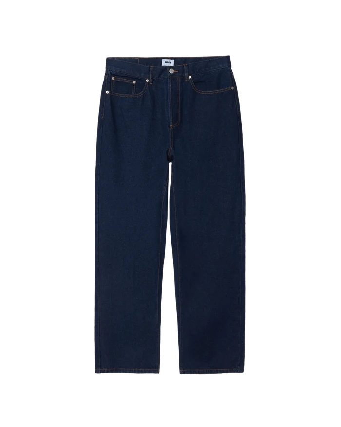 Obey – Classic baggy denim – Rinse indigo - Pantalons et Shorts - 142010109RID28