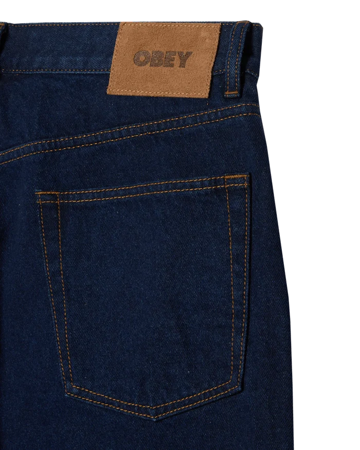 Obey – Classic baggy denim – Rinse indigo - Pantalons et Shorts - 142010109RID28