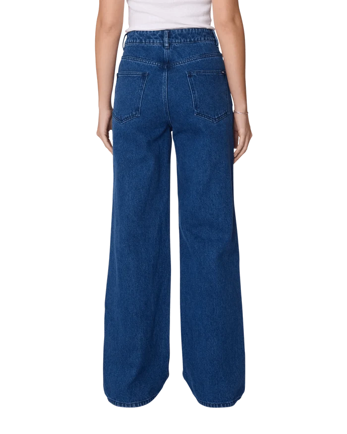 Obey – Errand ii highwaist denim – Stone wash indigo - Jupes et Pantalons - 242010061STN25